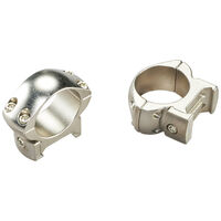 Weaver Grand Slam Steel Top Mount Rings - 1 Inch Med Silver #w49321