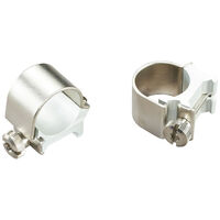 Weaver Detachable Top Mount Rings -  1" Medium Silver #w49032