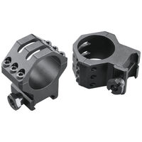 Weaver 30mm High Matte Six-hole Skeleton Rings - 6 Hole Black #w48352