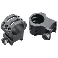 Weaver 1 Inch Xx-high Matte Six-hole Skeleton Rings - Black #w48353