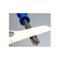 Warthog Sharpeners Serrated 325 Coarse - Blue Plastic Handle #whsshc