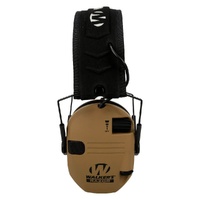 Walker's Razor Slim Electronic Earmuffs With Nrr 23db Protection Battle Brown
