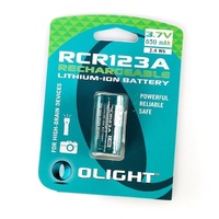 Olight 650mah Rcr123 Lithium-ion Battery With Paper Card #orb2-163p06