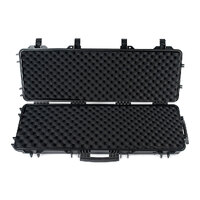 Heavy Duty Gun Case 40Inch Air Rifle Shotgun Storage W/ Wheels Lock Clip