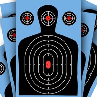 Xhunter 11.3"x16.7" Silhouette Reactive Paper Targets 10Pk