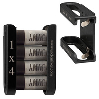 Uncle Mikes Comp Shell Caddy 1x4 Matte Black 12 Gauge 88472