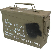 Xhunter Ammo Box Ammunition Steel Tool Box - M19A1 Army Used #bxg000