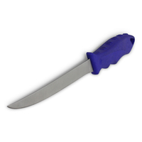 Cobra Stainless Steel Fishing Fillet Fixed Knife - Blue Handle 155-295 #kf0310