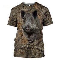 Xhunter Men's Camo Hunting Outdoor 3d Pig Quick Dry T-shirt [size 2xl]