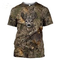 Xhunter Men's Hunting Outdoor 3d Deer Quick Dry T-shirt - Camo #[size 6xl]