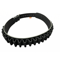 Xhunter Shotgun Cartridge Belt Black Medium - Heavy Weight Leather With A Boot Leather Retainer #Cab12g-bl-m