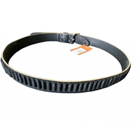 Xhunter 17&22 Caliber Belt - Heavy Weight Leather With A Boot Leather Retainer Black #Cab1722-bl-m