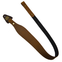 Xhunter Tapered Basket Weave Finish Genuine Leather Gun Sling - 60mm Small Weave Brown #Stbs60-br