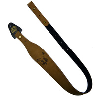 Xhunter Tapered Genuine Leather Laser Etched Gun Sling - 60mm Fox #Stle60-fox