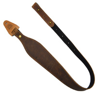 Xhunter Tapered Genuine Leather Gun Sling - 70mm Brown #Stpl70-br