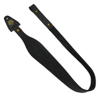 Xhunter Tapered Genuine Leather Croc Inlay Gun Sling - 70mm Black #Stci70-bl