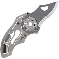 Zootility St-2 Stainless Steel Super Thin Folding Pocket Knife - Silver #zoo04