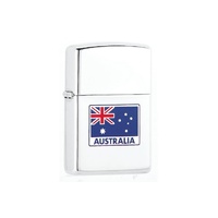 Zippo Windproof High Polish Chrome Lighter - Australian Flag #94100