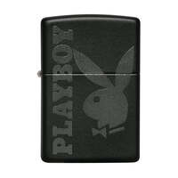 Zippo Playboy Logo Black Matte Lighter - Windproof #99342