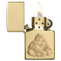 Zippo High Polish Lighter - Brass Buddha #99168