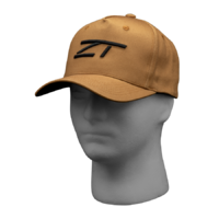 Zerotech High Quality Baseball Cap Usa Shape Round Leather Badge - Tan #ztcap-7