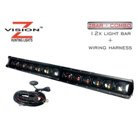 Z-vision Light Bar - 12 + Wiring Harness - Red And White Led #zbar - Rw12 + Wh1