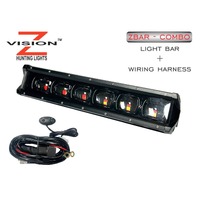 Z-vision Dual Color Light Bar 6 - Red And White #zbar-rw6 Dual Color Light Bar 6 Spot Light Red And White - With Wiring Harness #zbar - Rw6 + Wh1