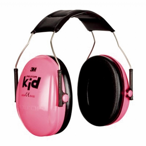3m Peltor Passive Head Band Earmuffs 27db - Neon Pink For Kids #h510ak-442-re