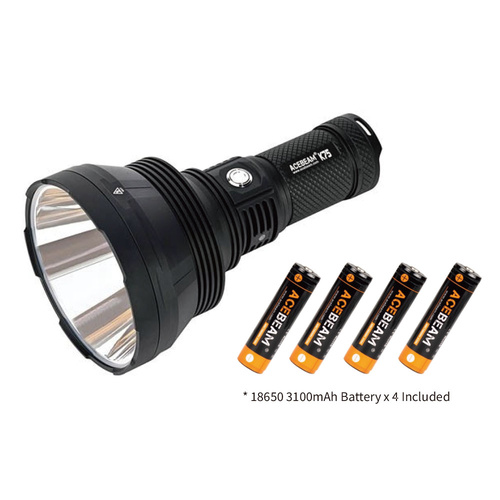 Acebeam Ultra Throw Handheld Led Seachlight - 6300 Lumens 2500M With 4X 18650 Batteries White #k75