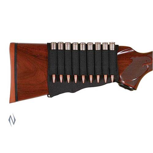 Allen Classic Durable Butt Stock Rifle Cartridge Holder 9 Rounds - Black #al206