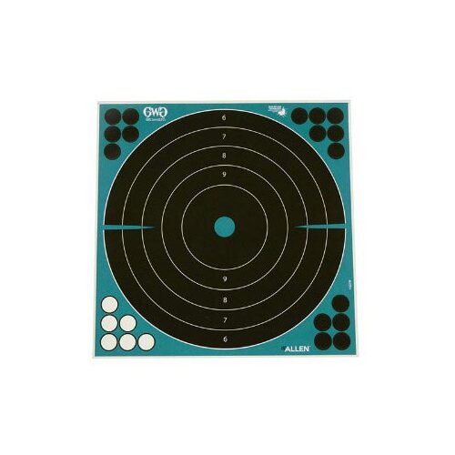 Allen Girls W Guns Splash Adhesive Target 12 Inches - Bullseye 5pk #Al15279