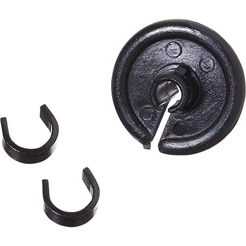 Allen Soft Polymer Material Kisser Button Metal Clips For String - Black #al161