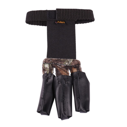 Allen Saddlecloth 3 Finger Archery Gloves - Black # [Size]