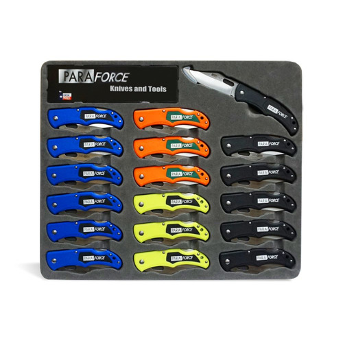 Accusharp Paraforce Lock Black Knife Set - 18units #A801lbks