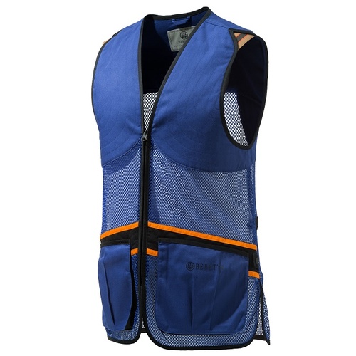 Beretta Shooting Vest - Full Mesh Blue #gt671-t1553-0560 [xl]