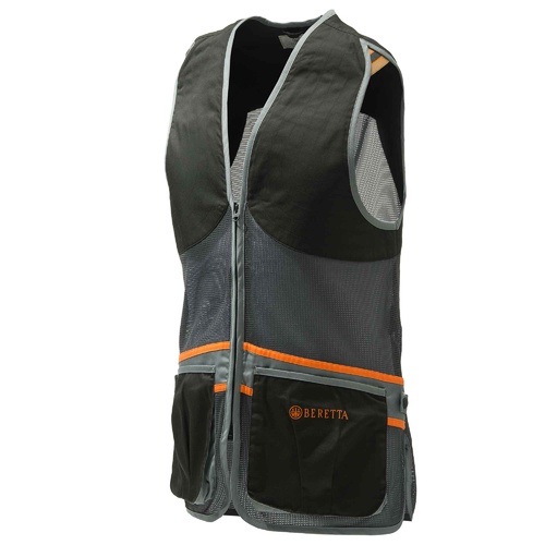 Beretta Shooting Vest - Full Mesh Black Grey #gt671-T1553-0903 [L]