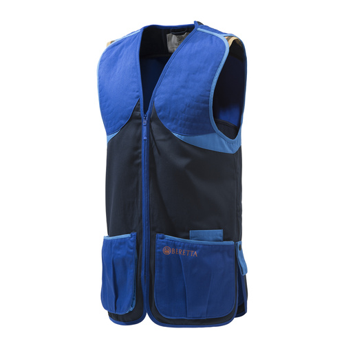 Beretta Shooting Vest - Full Cotton Blue Navy #gt681-02113-0530 [3xl]