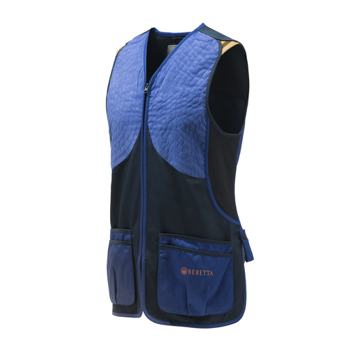 Beretta Shooting Vest - Dt11 Microsuede Slide Blue #gt063-t1553-0530 [3xl]