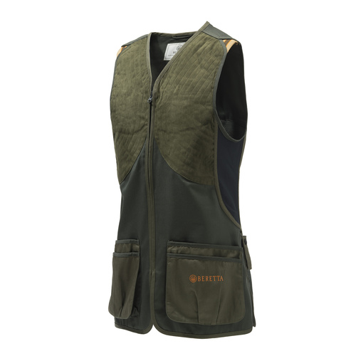 Beretta Shooting Vest - Dt11 Microsuede Slide Dark Olive #gt063-t1553-072a [m]
