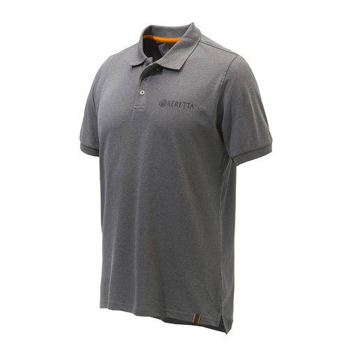 Beretta Corporate Striped Hunters Polo - Grey Melange #mp013-t1354-0915 [xl]