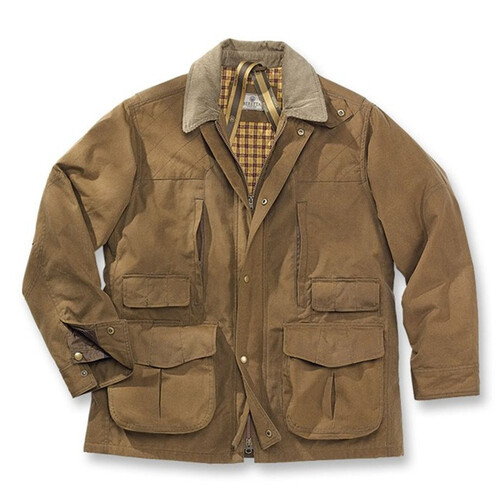 Beretta Waxed Cotton Field Jacket Mud Hunting - Lightweight Waterproof Windproof  Breathable #gu13-2061-832 [size 2xl]