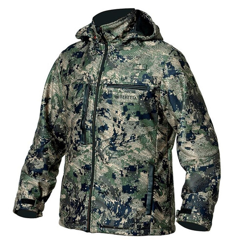 Beretta Goretex Optif Stalking Jacket - 100% Polyamide Adjustable Cuffs Detachable Hood #guc5-5086-0741 [size L]