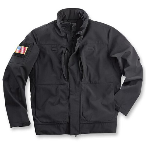 Beretta Tech Windshield Tactical Bomber - Black Hood  Hidden Pockets Water Repellent  #Gur4-3104-999 [Size L]