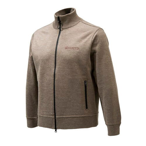 Beretta Tech Windshield Full Zip Sweater Hunting Long Fleece - Brown Lightweight Breathable #Pua1-7092-081y [Size L]