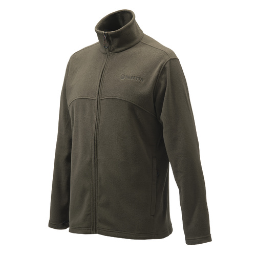 Beretta Men’s Full Zip Fleece Hunting Jacket - Brown Lightweight Breathable #p3421-t143-081c [size Xl]