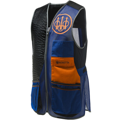 Beretta Sporting Vest Evo Shooting Gear - Blue & Black #gt911t155305c6 [size Xl]