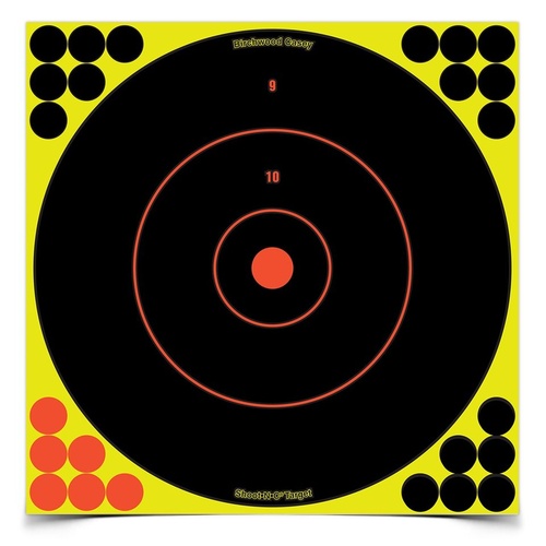 Birchwood Casey Shoot-N-C Bulls Eye Reactive Paper Shooting Target - 12In 100 Sheets #34070
