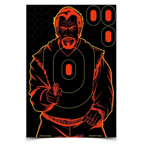 Birchwood Casey Shoot N-c Bad Guy Paper Shooting Targets - 12 X 18 Inch 5 Sheet #34645