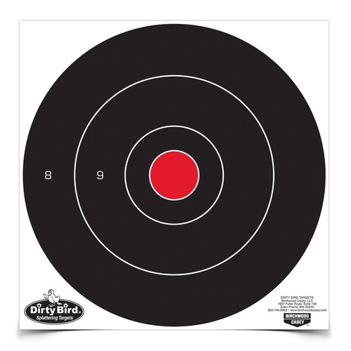 Birchwood Casey Dirty Bird Splattering 12 Inch Paper Shooting Targets - Hanging Heavy Tagboard, 12 Sheet #35012