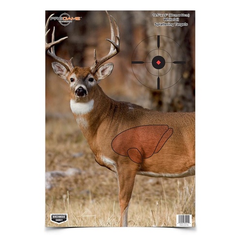 Birchwood Casey Pregame Splattering Animal Deer Shooting Target - 16.5 X 24 Inch  3 Pack #35401